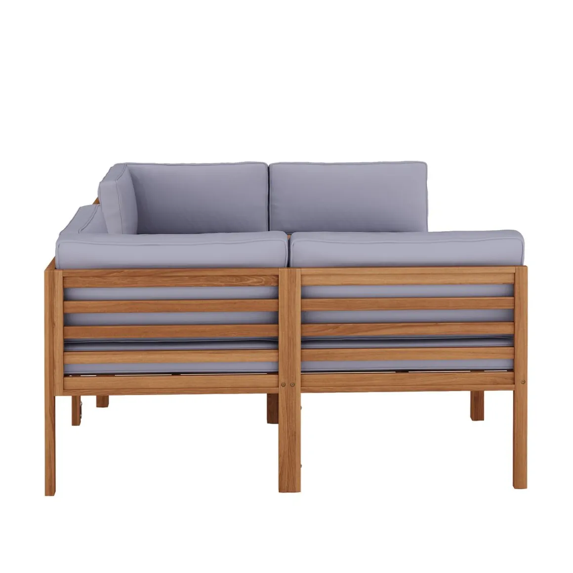 Lounge Holz TARIFA natur/grau