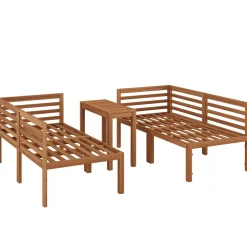 Lounge Holz TARIFA natur/grau