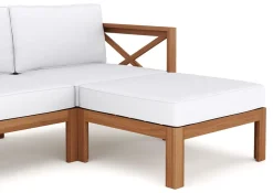 Lounge Holz TOLEDO nature/creme