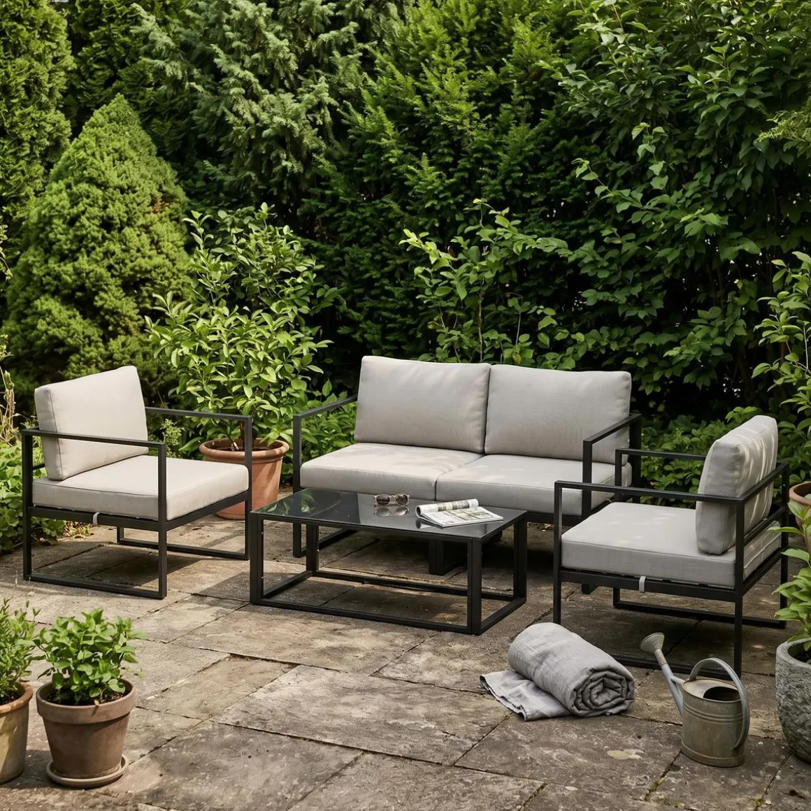 Lounge LEANDROS hellgrau