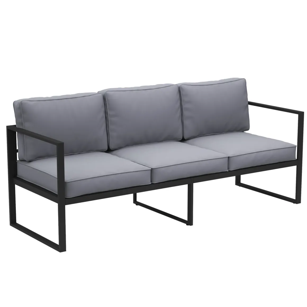 Lounge LUANDA schwarz/anthrazit