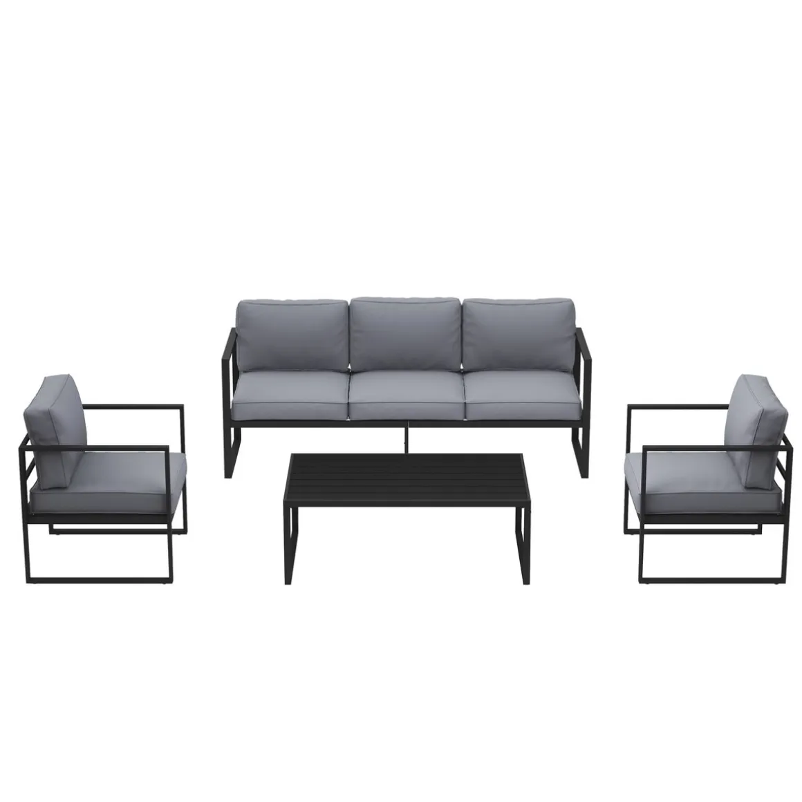Lounge LUANDA schwarz/anthrazit