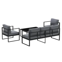 Lounge LUANDA schwarz/anthrazit