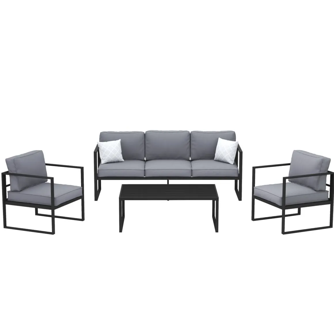 Lounge LUANDA schwarz/anthrazit