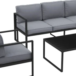 Lounge LUANDA schwarz/anthrazit