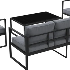 Lounge LUANDA schwarz/anthrazit