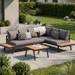 Lounge PHILOMEA anthrazit/schwarz