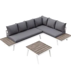 Lounge PHILOMEA anthrazit/weiss