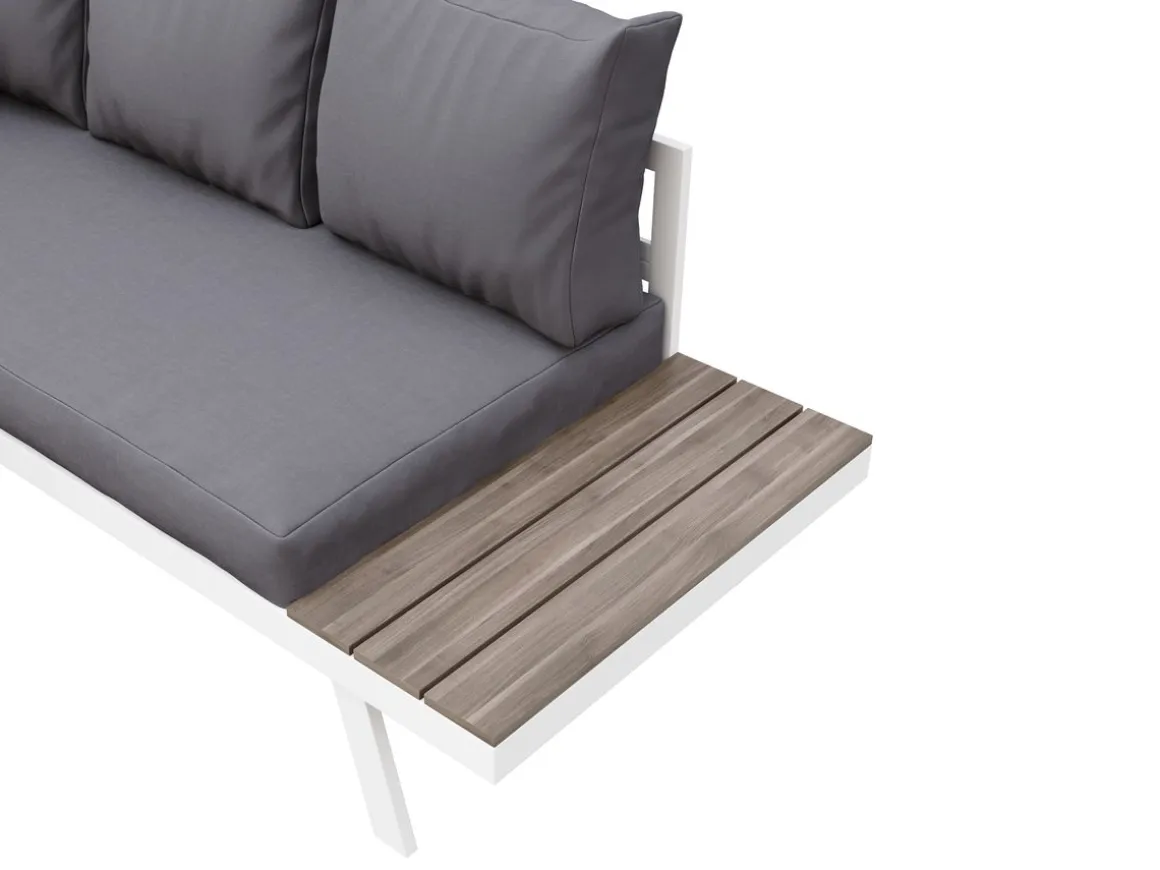 Lounge PHILOMEA anthrazit/weiss