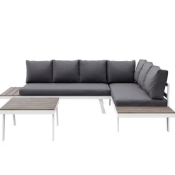 Lounge PHILOMEA anthrazit/weiss