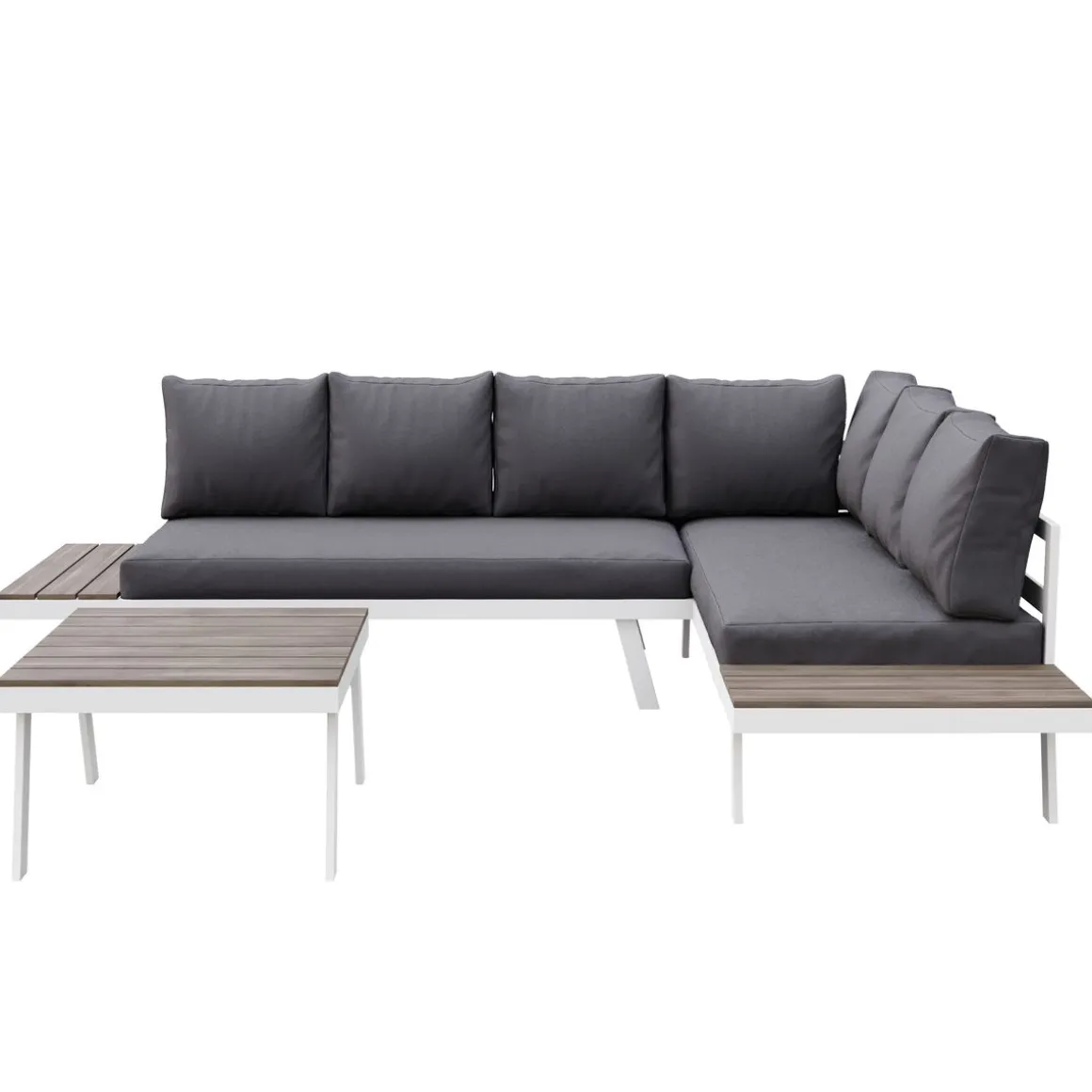 Lounge PHILOMEA anthrazit/weiss