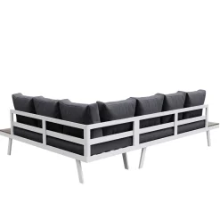 Lounge PHILOMEA anthrazit/weiss