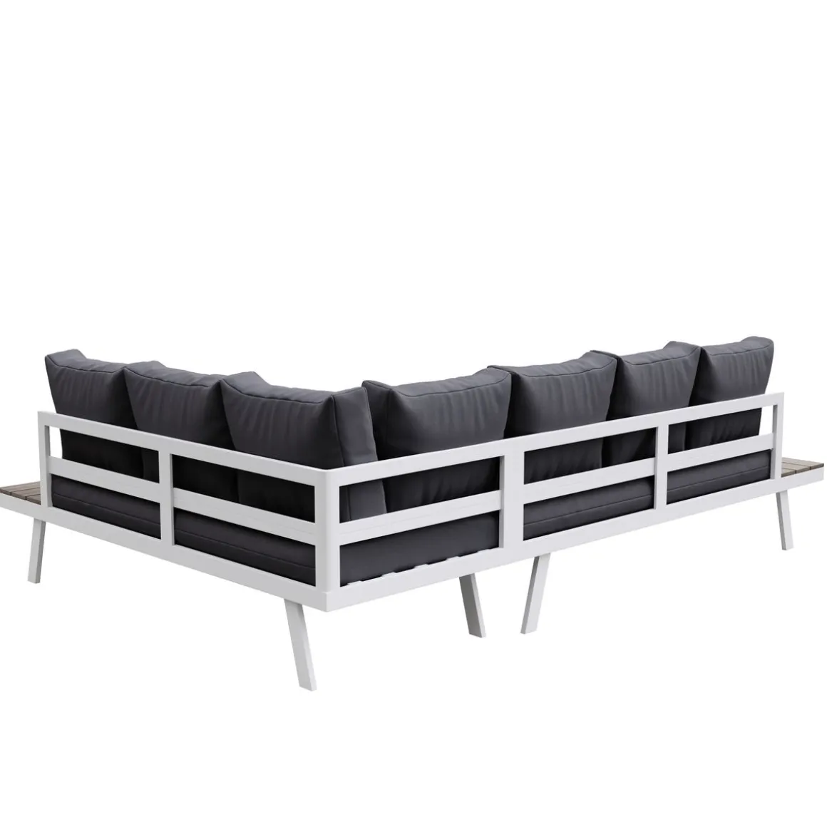 Lounge PHILOMEA anthrazit/weiss