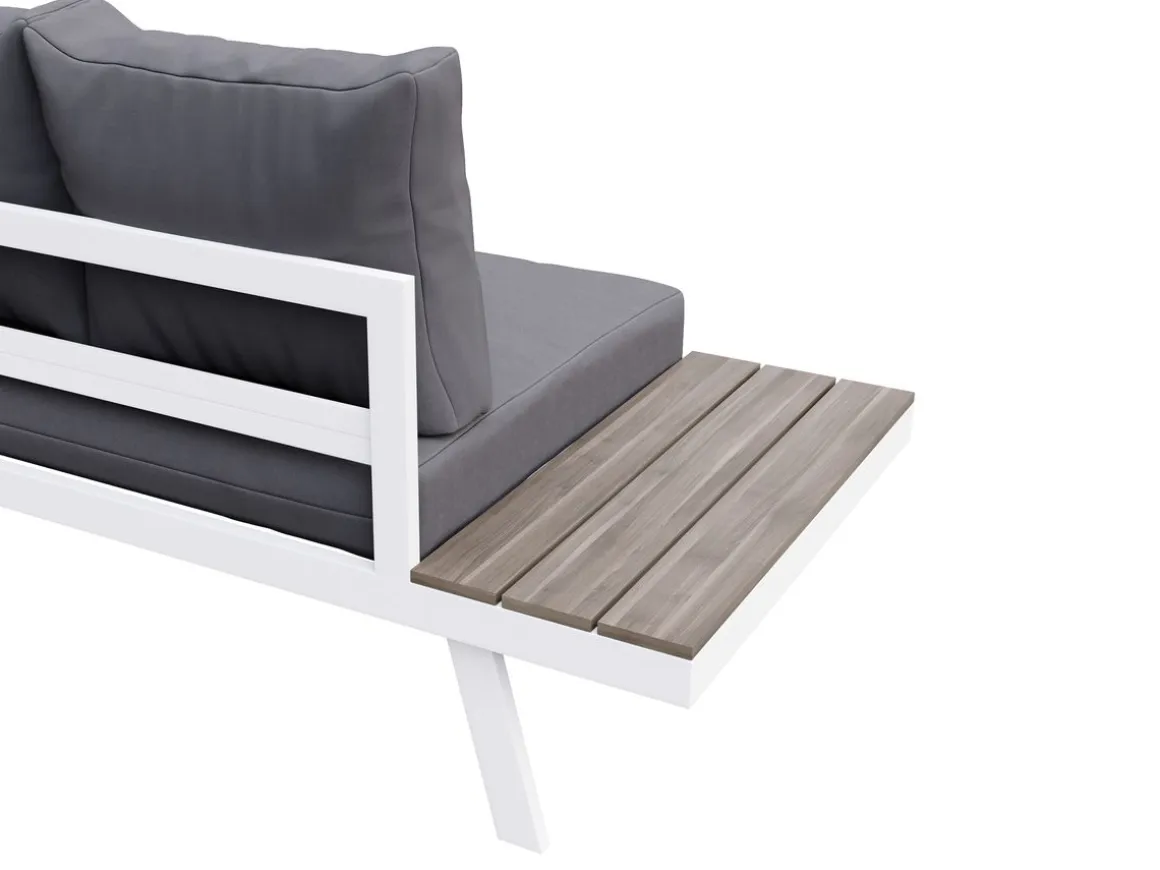 Lounge PHILOMEA anthrazit/weiss