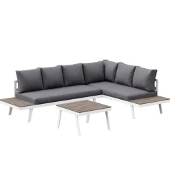 Lounge PHILOMEA anthrazit/weiss