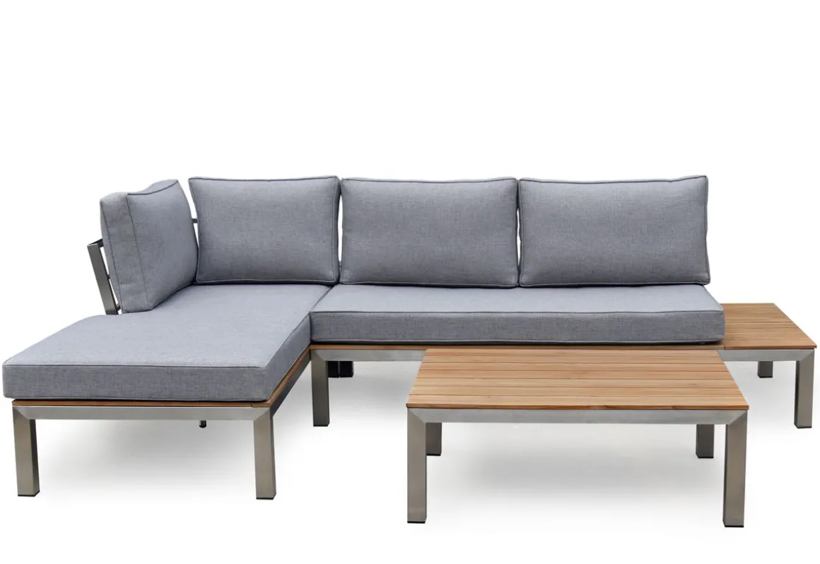 Lounge PORTOFINO 3-Sitzer grau