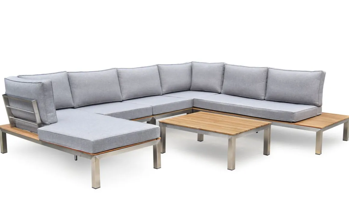 Lounge PORTOFINO 7-Sitzer grau