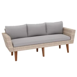 Lounge Rattan EVORA beige/grau