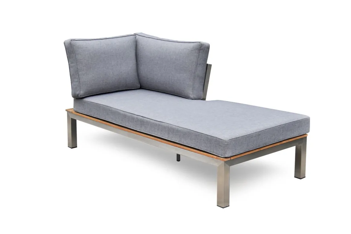 Lounger Gartenliege PORTOFINO grau