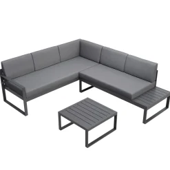 Lounge ROKSOLANA anthrazit/schwarz