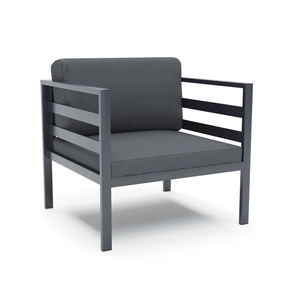 Lounge SAMBIA mit Sessel 6-teilig anthrazit