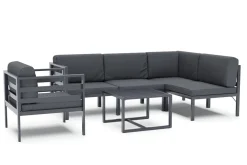 Lounge SAMBIA mit Sessel 6-teilig anthrazit