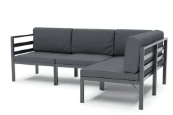 Lounge SAMBIA 4-teilig anthrazit
