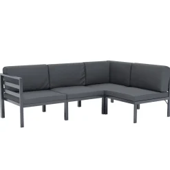Lounge SAMBIA 4-teilig anthrazit