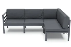 Lounge SAMBIA 4-teilig anthrazit