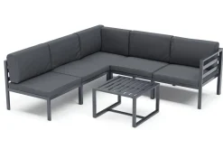 Lounge SAMBIA 6-teilig anthrazit