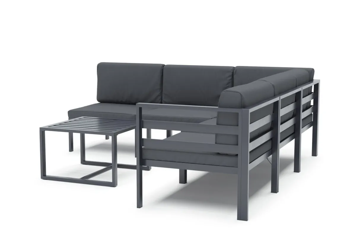 Lounge SAMBIA 6-teilig anthrazit