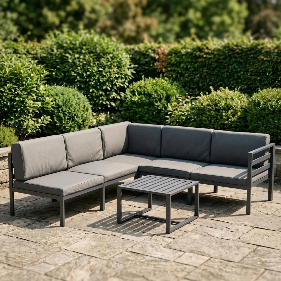 Lounge SAMBIA 6-teilig anthrazit