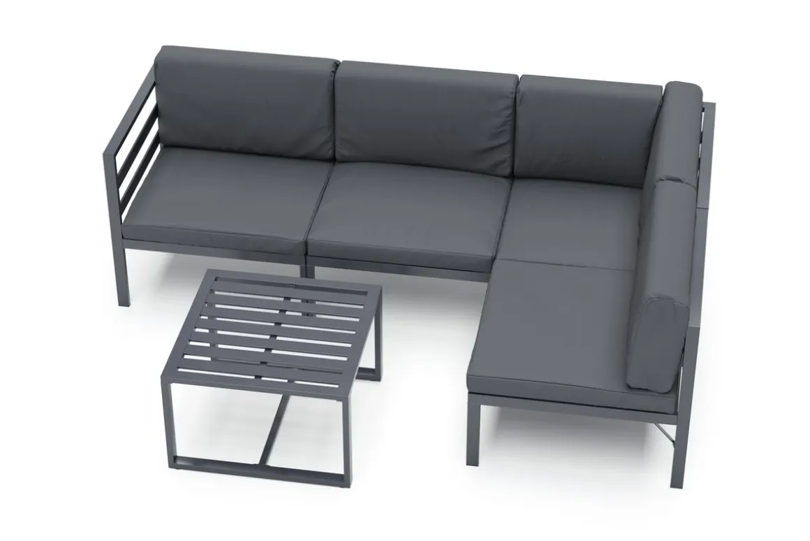 Lounge SAMBIA 5-teilig anthrazit