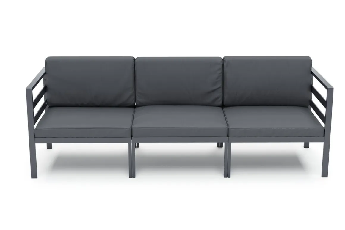 Lounge SAMBIA 3-teilig anthrazit