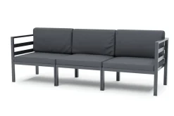 Lounge SAMBIA 3-teilig anthrazit