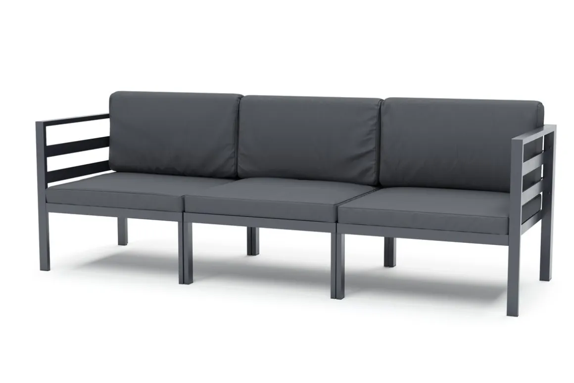 Lounge SAMBIA 3-teilig anthrazit