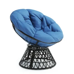 Loungesessel drehbar FOLKER blau