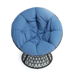 Loungesessel drehbar FOLKER blau