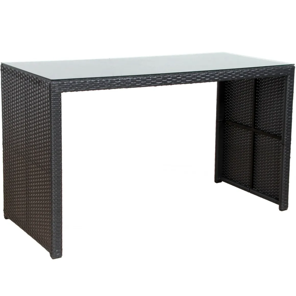 Love Seat CHERRY Rattan Garnitur schwarz/cremeweiss
