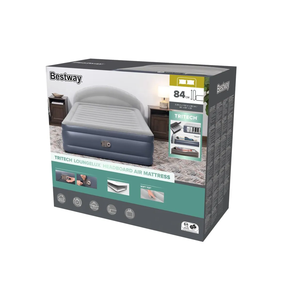 Luftbett Tritech LoungeLux selbstaufblasend 229 x 152 x 84 cm