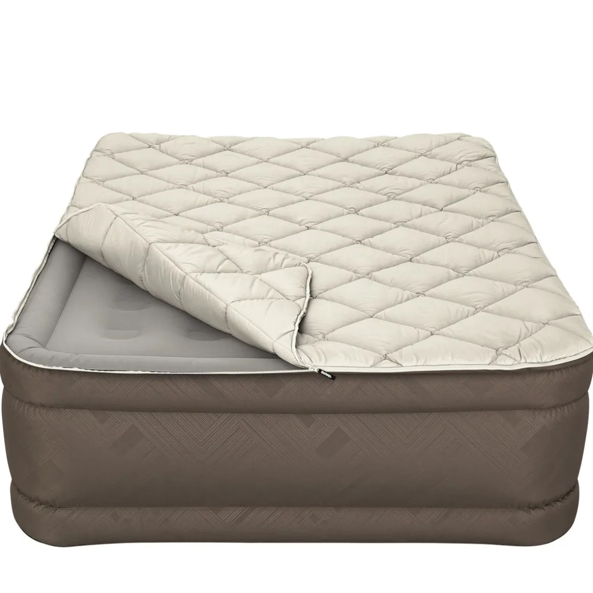 Luftbett waschbarer Bezug selbstaufblasend 203 x 152 x 51 cm