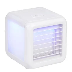 Luftkühler Mini 3 Stufen mit USB und LED weiss