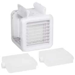 Luftkühler Mini 3 Stufen mit USB und LED weiss
