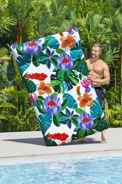 Luftmatratze Blissful Drifter mit Textilbezug 183 x 124 cm