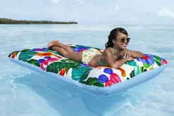 Luftmatratze Blissful Drifter mit Textilbezug 183 x 124 cm