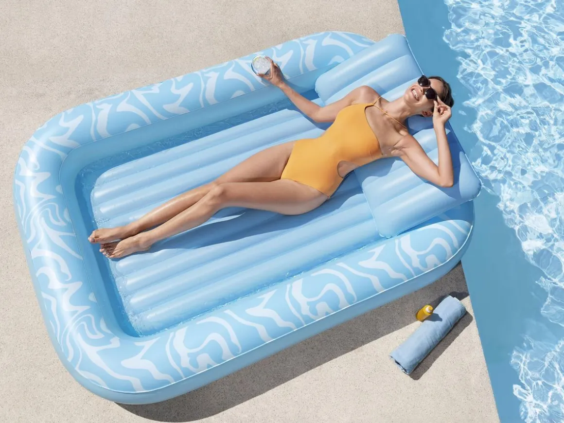 Luftmatratze mit Kissen Sun-Kissed 203 x 137 cm