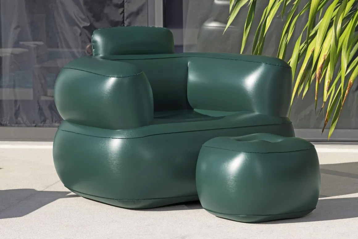 Luftsessel mit Fusshocker Comfi Cube Lounger