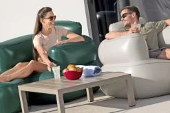 Luftsessel mit Fusshocker Comfi Cube Lounger