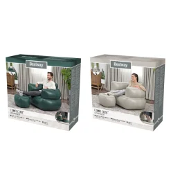 Luftsessel mit Fusshocker Comfi Cube Lounger
