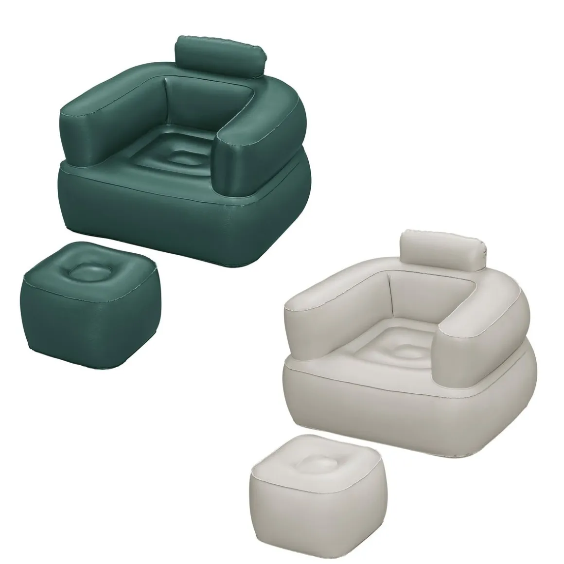 Luftsessel mit Fusshocker Comfi Cube Lounger